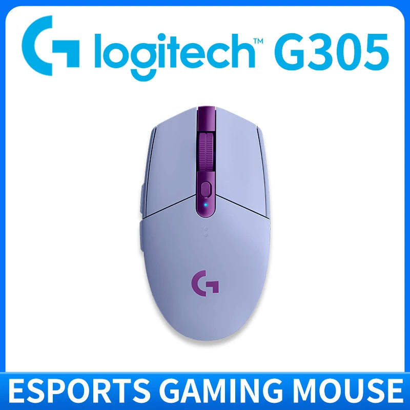 Logitech G304 Wireless Gaming Mouse 12000 DPI HERO Sensor LIGHTSPEED 1ms 9-Month Battery Creative Long Battery Users G304/G305