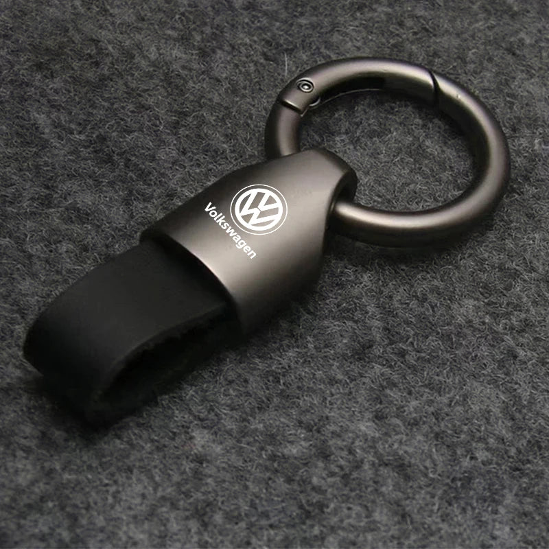 Luxury Men Women Suede/Metal Key Chain Fashion Keychain K...