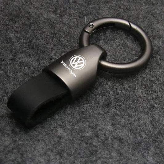 Luxury Men Women Suede/Metal Key Chain Fashion Keychain K...