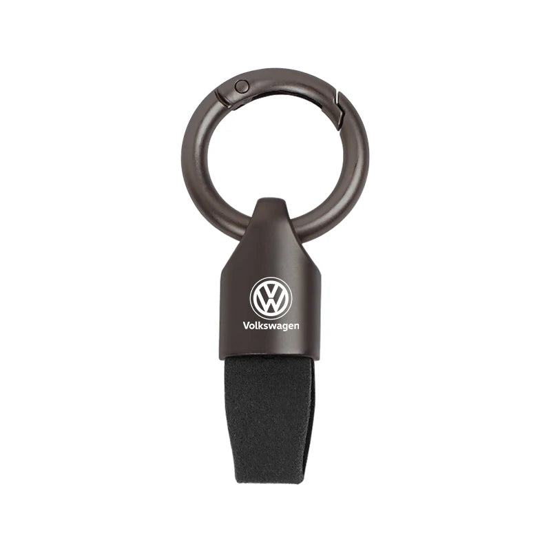 Luxury Men Women Suede/Metal Key Chain Fashion Keychain K...