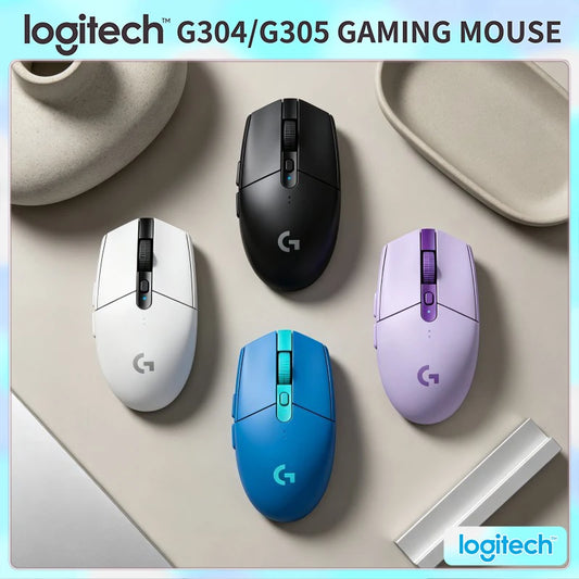 Logitech G304 Wireless Gaming Mouse 12000 DPI HERO Sensor LIGHTSPEED 1ms 9-Month Battery Creative Long Battery Users G304/G305