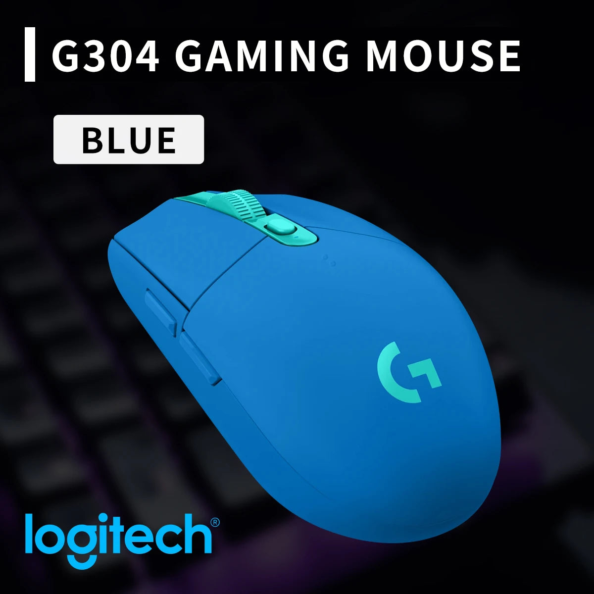 Logitech G304 Wireless Gaming Mouse 12000 DPI HERO Sensor LIGHTSPEED 1ms 9-Month Battery Creative Long Battery Users G304/G305