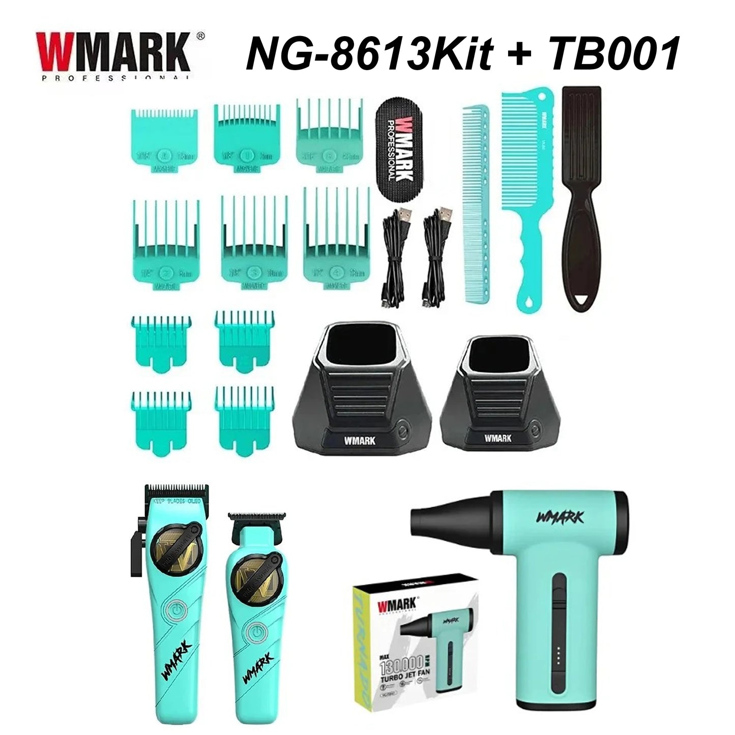 WMARK Trimmer	Professional Haircut Kit DLC Blade Hair Cli...