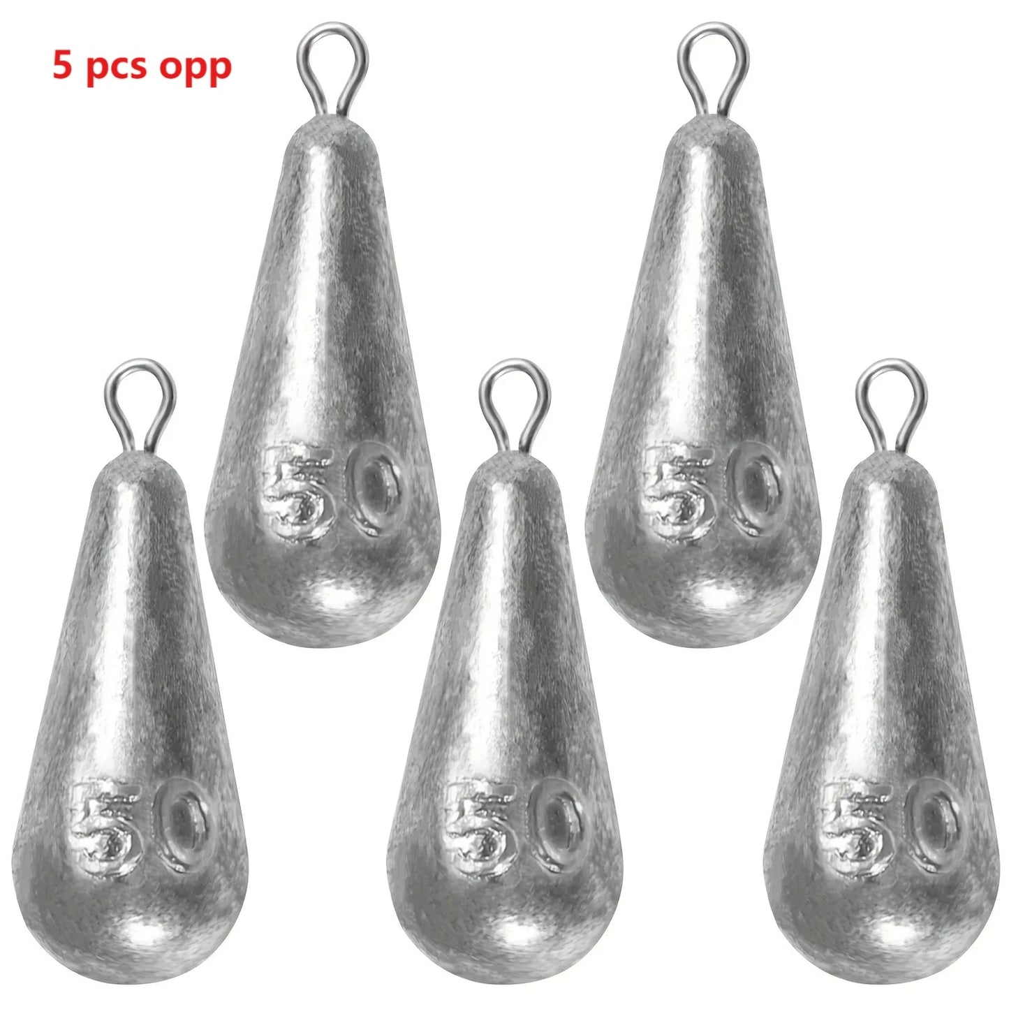 Teardrop Fishing Weights Sinkers Kit