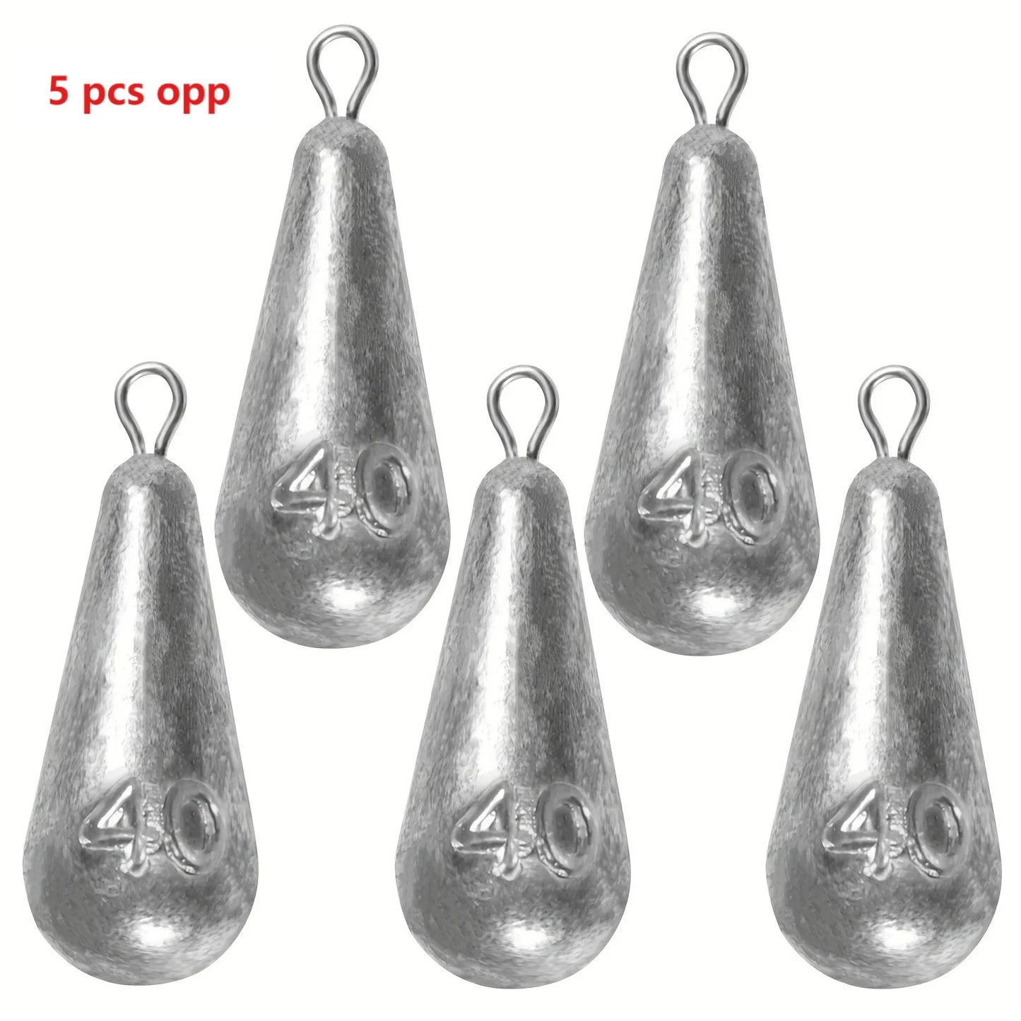 Teardrop Fishing Weights Sinkers Kit