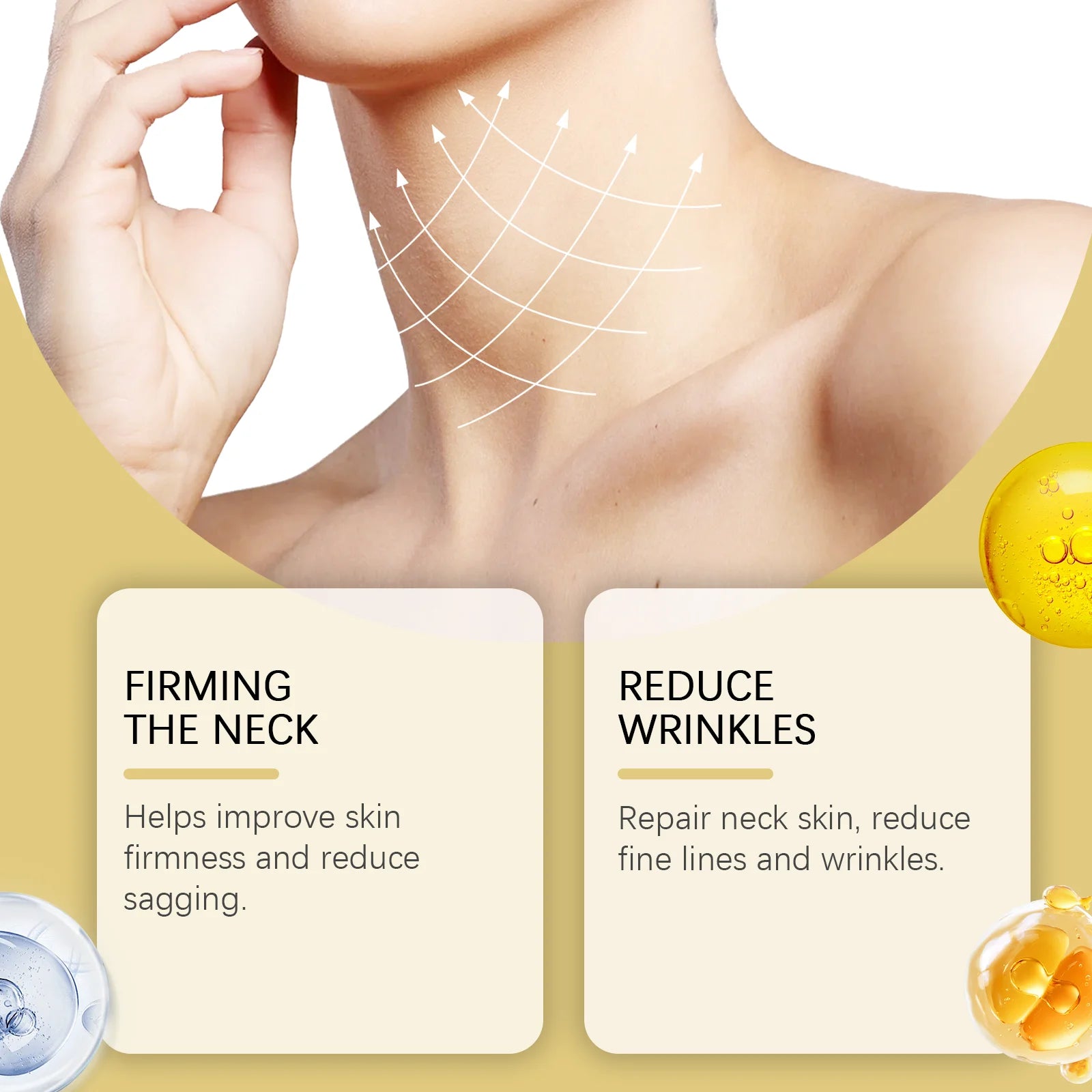 Neck Firming Roller Cream — Firm, Nourish & Remove Wrinkles