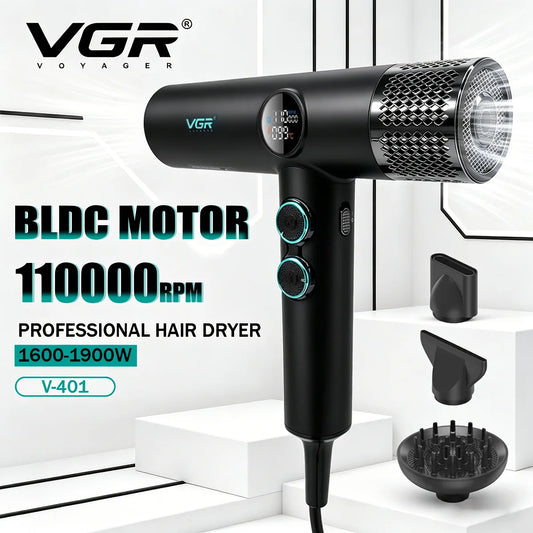 VGR Leafless Hair Dryer Professional Blow Dryer Brushless...