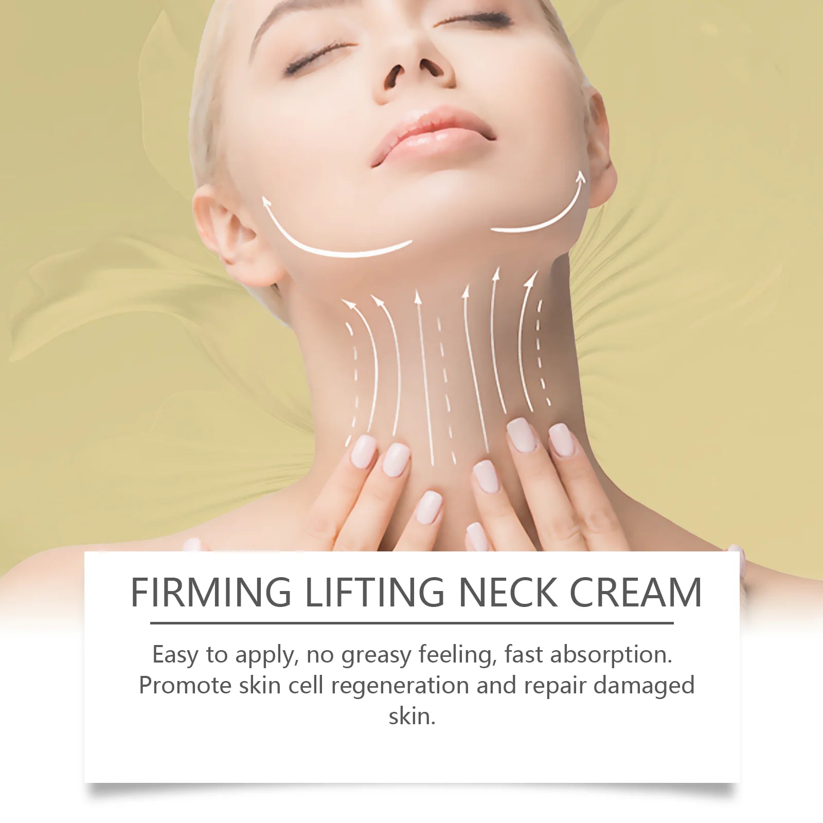 AH-8 Neck Firming Roller Cream — Reduce Double Chin & Fine Lines