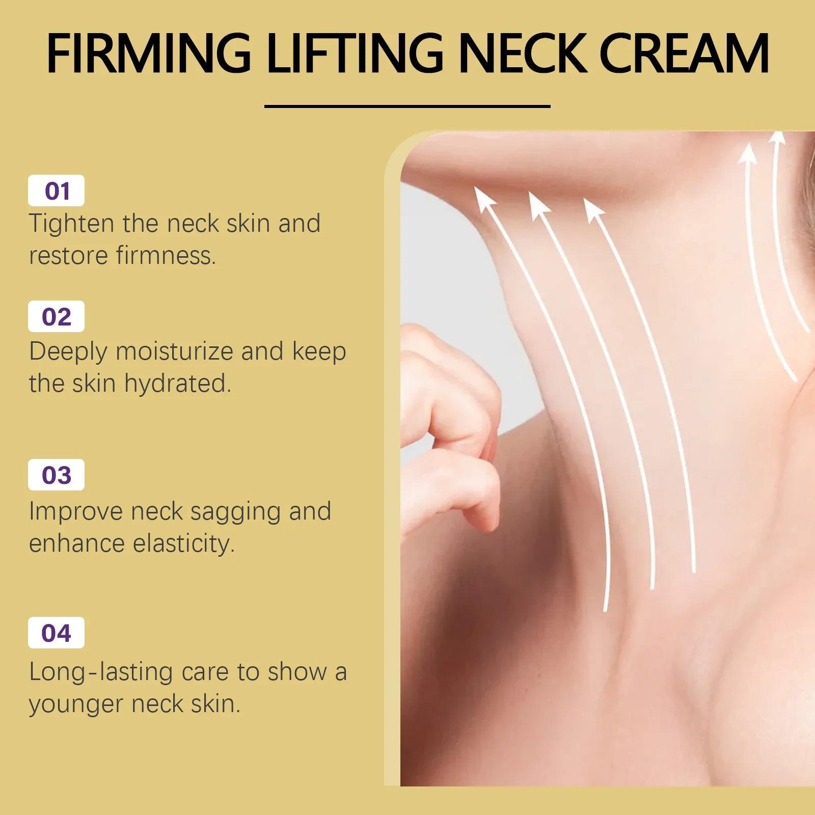 AH-8 Neck Firming Roller Cream — Reduce Double Chin & Fine Lines