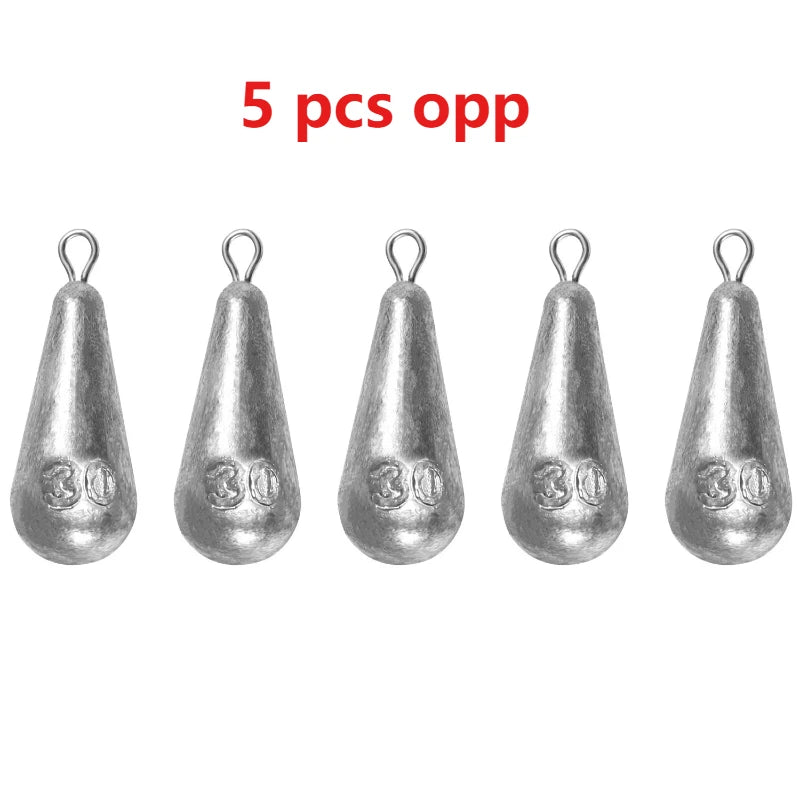 Teardrop Fishing Weights Sinkers Kit