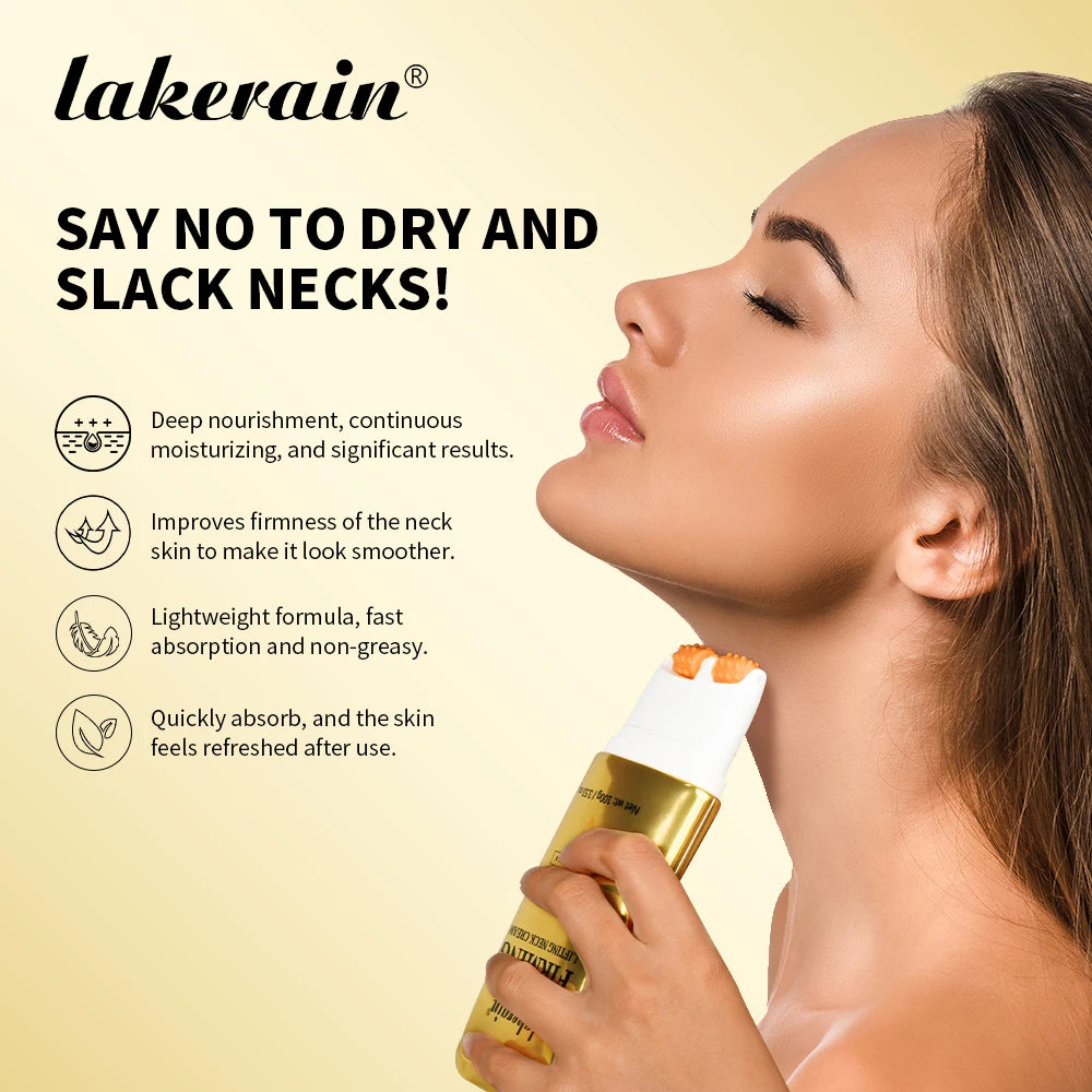 AH-8 Neck Firming Cream with Roller Massager