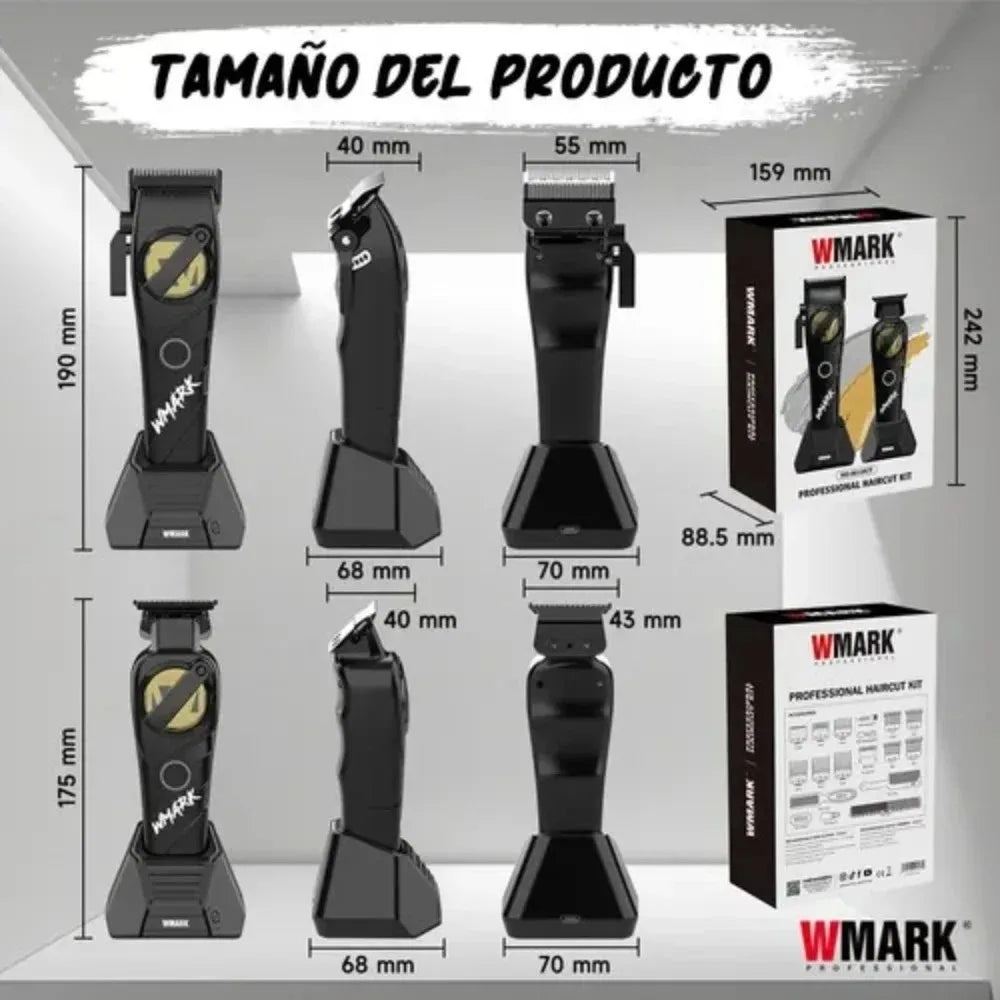 WMARK Trimmer	Professional Haircut Kit DLC Blade Hair Cli...