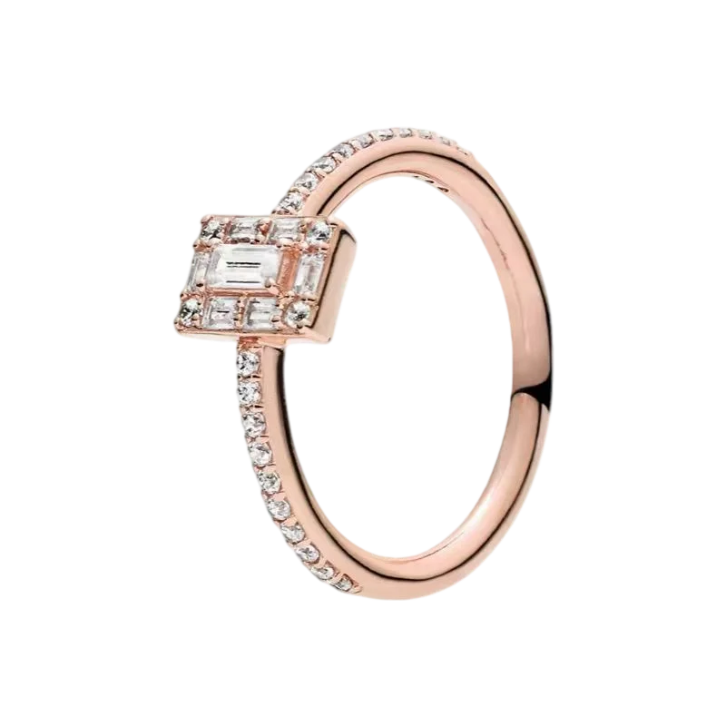 S925 Silver Bow Love Flower Ring Fashionable and High end...