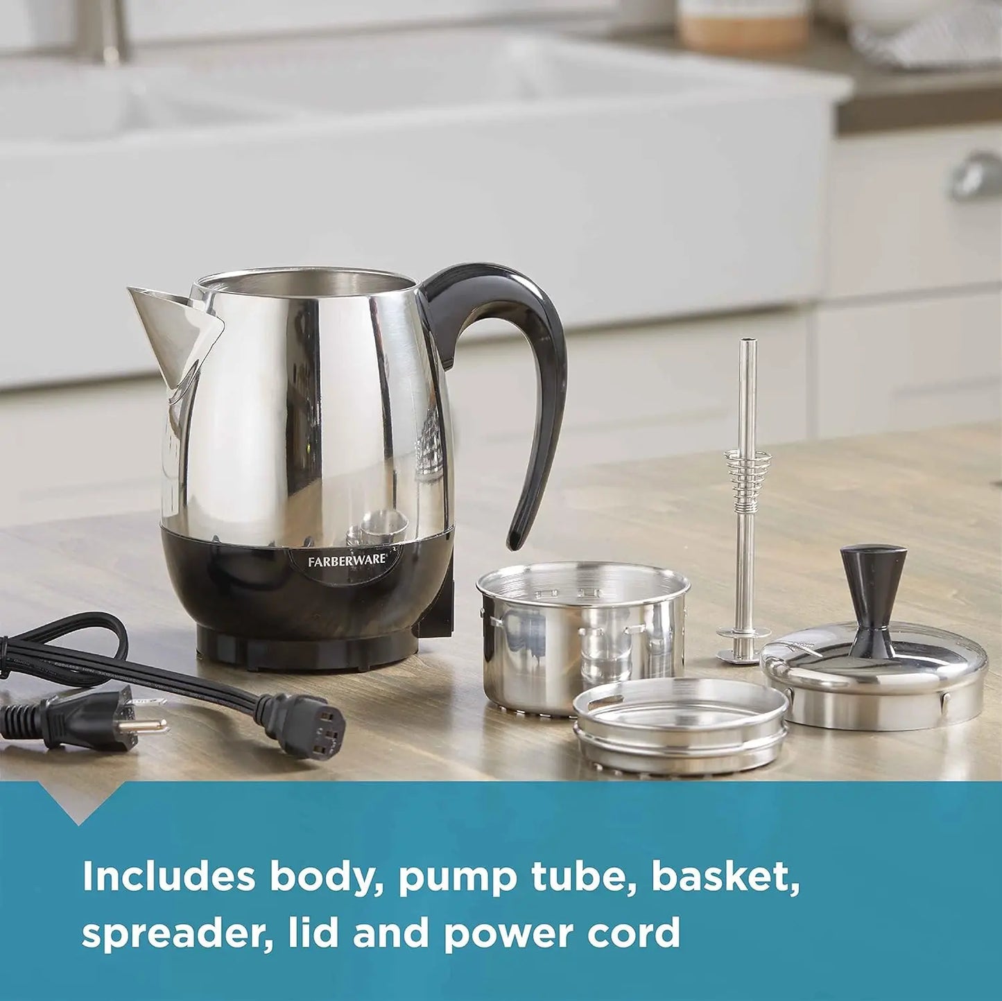 Electric Coffee Percolator 4-Cup