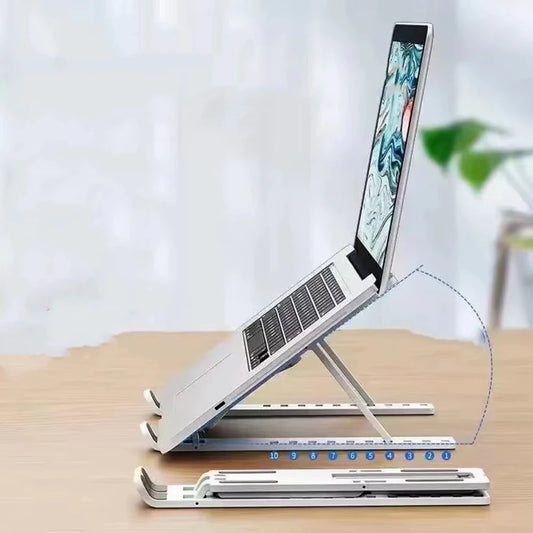 Adjustable Foldable Laptop Stand Portable ABS Plastic Notebook Holder Desktop Riser For MacBook iPad Tablet