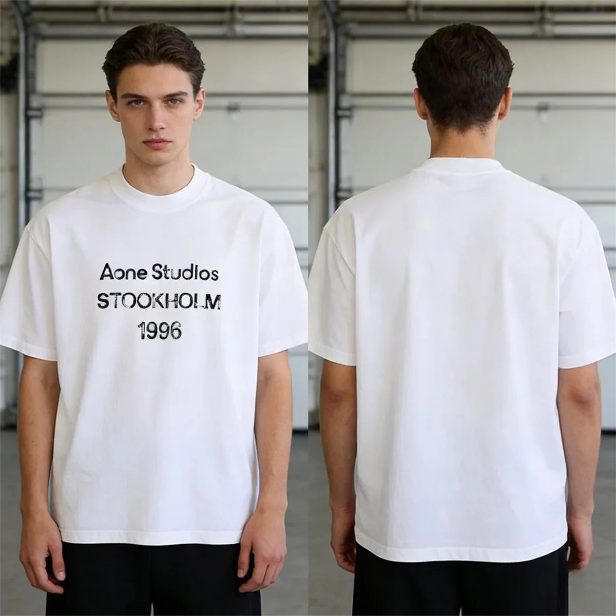 2026 summer New Letter Printing Men's T-shirt High Quality Pure Cotton Unisex Street Wear Short-sleeved Loose Y2K Harajuku shirt