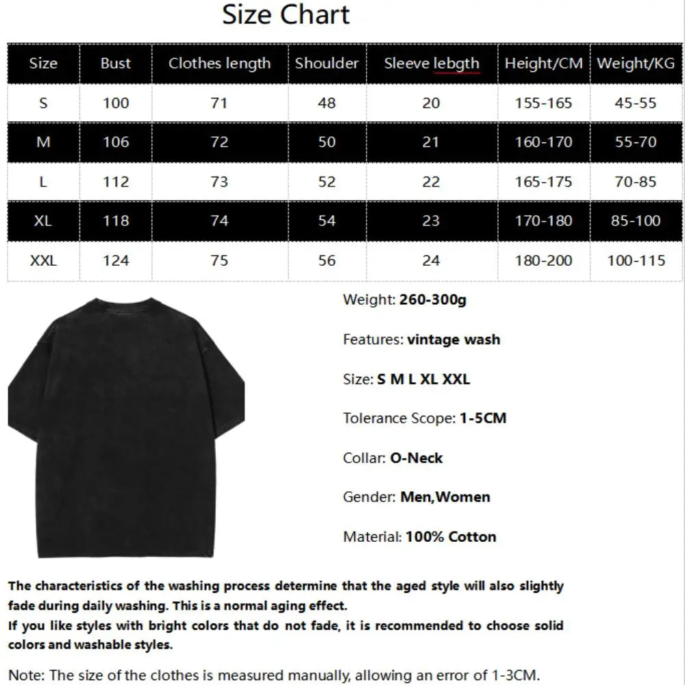 Manga Jujutsu Kaisen Fushiguro Megumi Mahoraga Print Tee Men Women Clothing Washed Cotton T-shirt Casual T Shirt Harajuku Tshirt