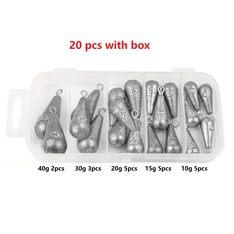 Teardrop Fishing Weights Sinkers Kit