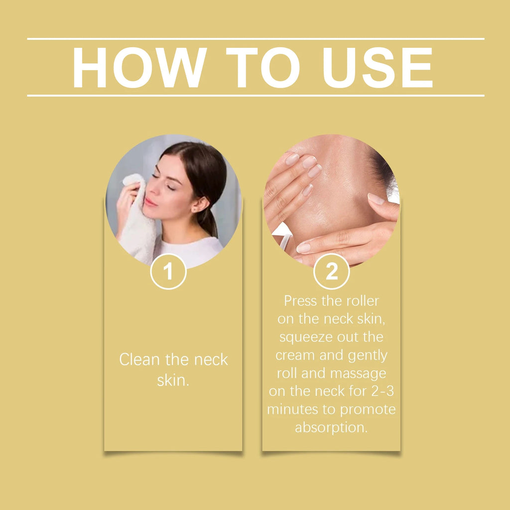 Neck Firming Roller Cream — Firm, Nourish & Remove Wrinkles