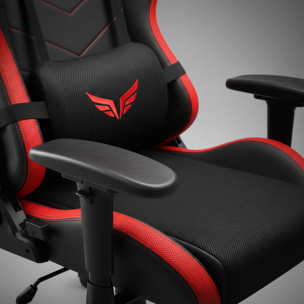 Gaming Chair lumbar support detail